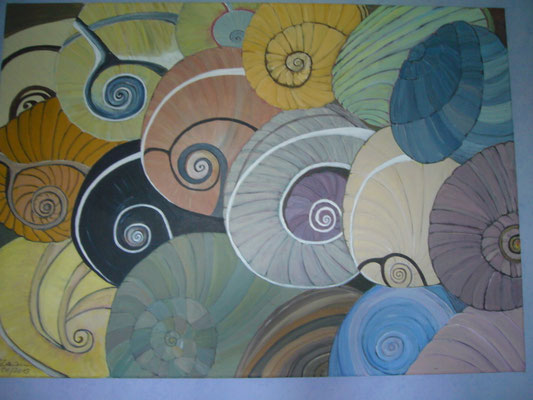 WVZ 235 2013 Muscheln Acryl