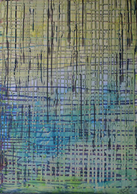 WVZ 266 2013 Panta Rhei XII Fließtechnik Acryl 50x70
