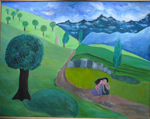 WVZ 137 2010 Das war´s oder Die Vertreibung aus dem Paradies Acryl 60x75