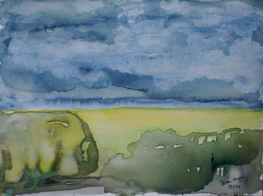 WVZ 346 2014 Landschaftsstudie Aquarell 24x32