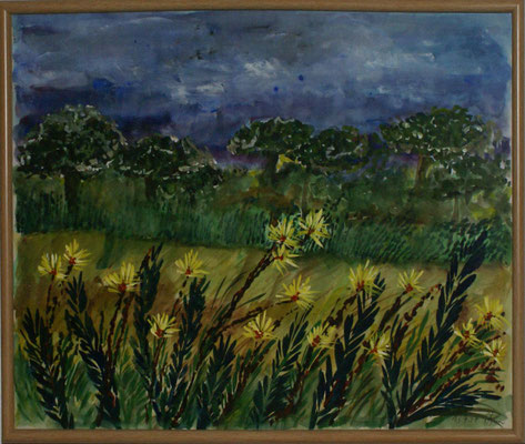 WVZ 047 1997 Landschaft Bretagne Tempera 30x40