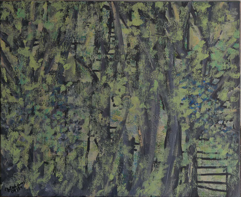 WVZ 623 Durch den Wald 2021 Acryl 50x70 € 180