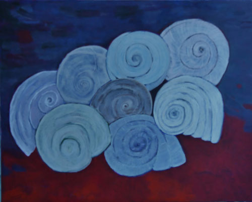 WVZ 661 Schneckenhäuser 2023 Acryl 80x100