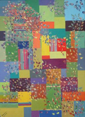 WVZ 459 Jahreszeiten - Herbst 2017 Acryl auf Leinwand 50x70 - 4 Jahreszeiten verk
