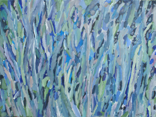 WVZ 425 Rhapsody in blue and green 2016 Acryl 60x80