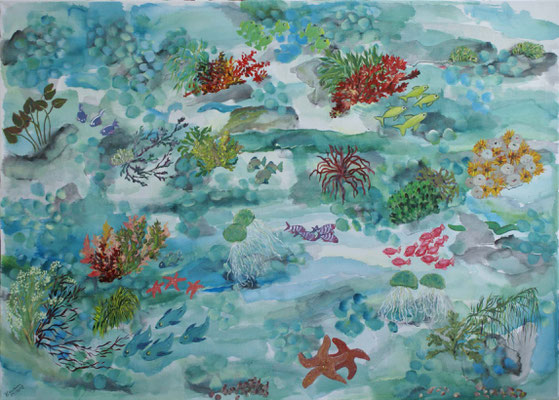 WVZ 496 2018 Unterwasserwelt Acryl 70x100