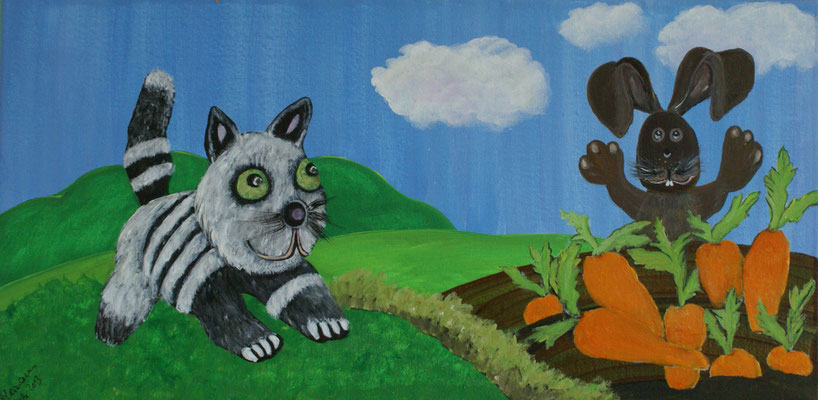 WVZ 243 2013 Katz und Has Acryl 30x60