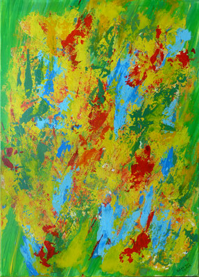 WVZ 458 Jahreszeiten - Sommer 2017 Acryl auf Leinwand 50x70 - 4 Jahreszeiten verk