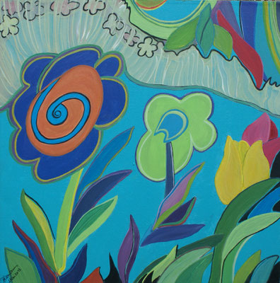 WVZ 249 2013 Flora II Acryl 40x40