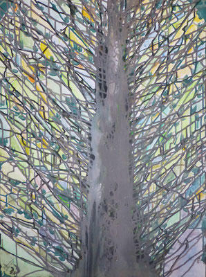 WVZ 251 2013 Panta Rhei IV Morgenlicht Fließtechnik Acryl 60x80