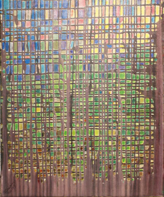 WVZ 260 2013 Panta Rhei VI Fließtechnik Acryl 50x60