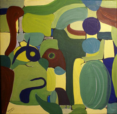 WVZ 409 Nicht Fisch nicht Fleisch 2016 Acryl auf Leinwand 40x40