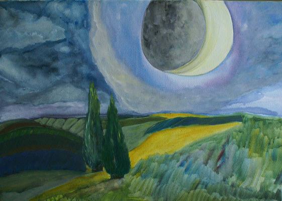WVZ 353 2015 Zunehmender Mond Acryl 50x70