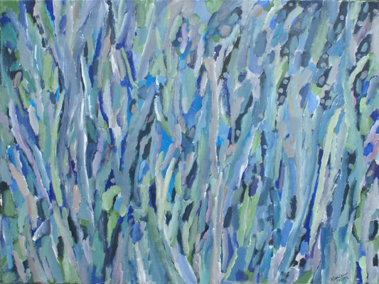 WVZ 425 2016 Rhapsody in blue and green Acryl 60x80