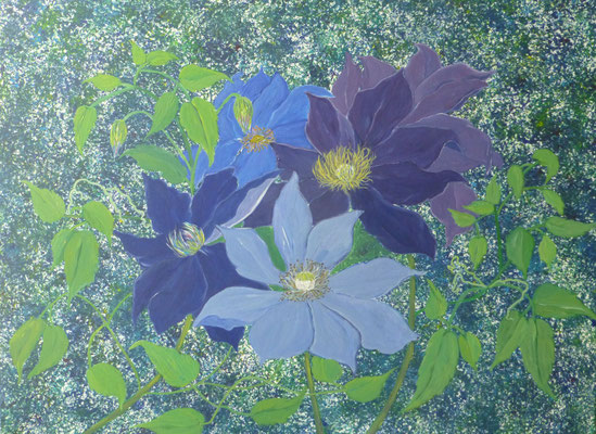 WVZ 431 2016 06 002 Clematis Acryl 60x80
