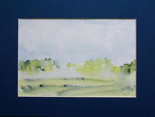 WVZ 312 2014 A Hazy Shade of Green Aquarell 30x40