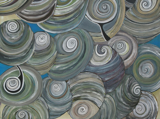 WVZ 398 2015 Schneckenhäuser Acryl 60x80