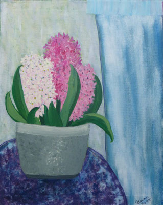 WVZ 481 2017 Hyazinthen Acryl 40x50
