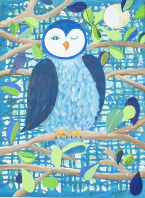WVZ 279 2013 Eule Acryl 30x40