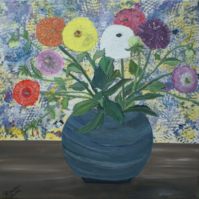 WVZ 231B 2012 Dahlien 40x40Acryl