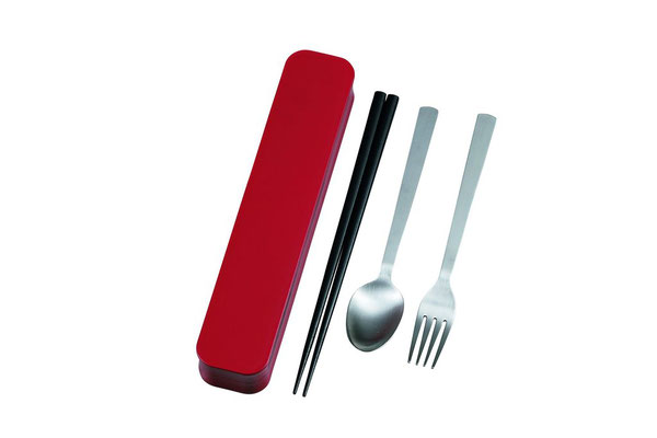 *Cutlery set "red"