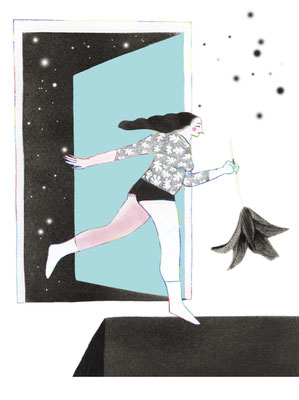 Sternstaub, Editorial Illustration für Atempo, Ausgabe März 2023