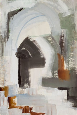 14 o.T., Acryl auf Bütten, 50 x 73 cm, März 1995
