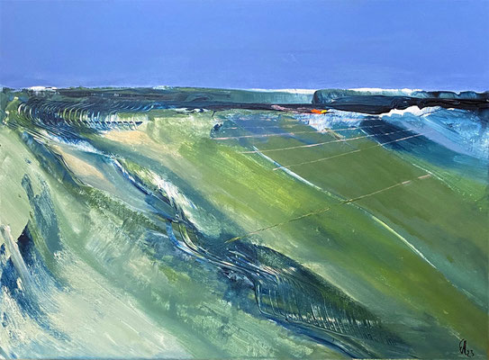 "Landscape 23", Acryl auf Leinwand, 70 x 50 cm, 2023