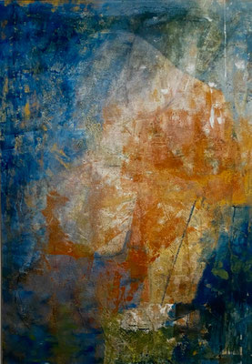 o.T., Acryl, Sand auf Nessel, 100 x 140 cm, 1999, verkauft