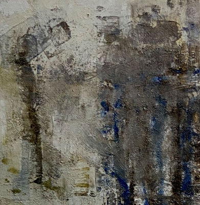 o.T., Acryl auf Rupfen, 70 x 70 cm, 1998, verkauft