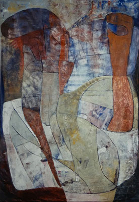 o.T., Acryl auf Nessel, 150 x 220 cm, 1998, verkauft