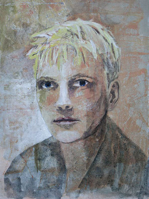 "Tim", Acryl auf Papier, 29x35 cm, 2002