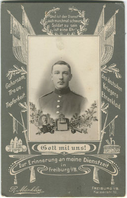 Soldat aus Freiburg (Bild: Archiv Oehler)