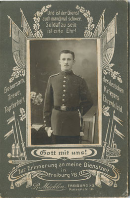 Soldat aus Freiburg (Bild: Archiv Oehler)