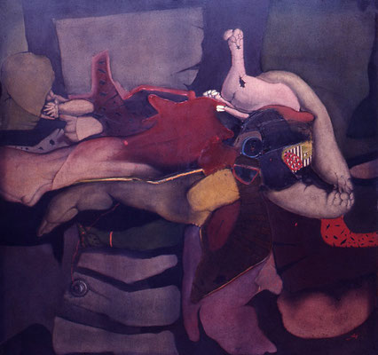 The Myth of Sex, 1971 <br> Oil on canvas, 59x59in (150x150cm) <br> Collection Morella Otayza, Miami