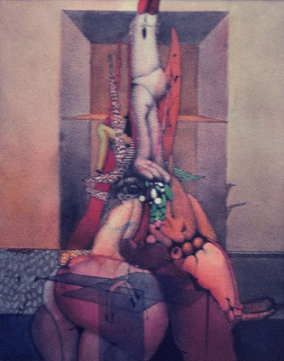 The Gymnast, 1976 <br> Watercolor on paper 10x8in (25x20cm) <br> Private Collection, Lima