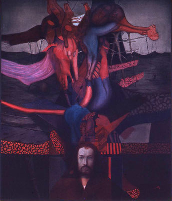 Homage to Albrecht Dürer, 1972 <br> Oil on canvas, 67x47in (170x120cm) <br> Collection XX Century Coltejer, Medellín