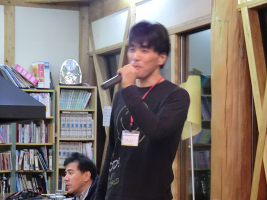 京都パレスから参加の人見さん。
