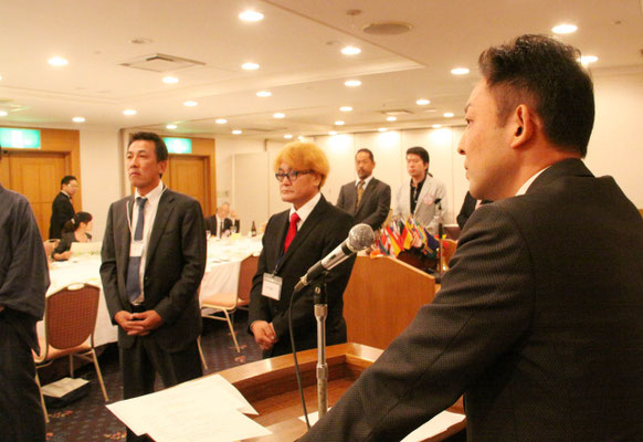 初入会式のＥＭＣ委員長石飛Ｙ