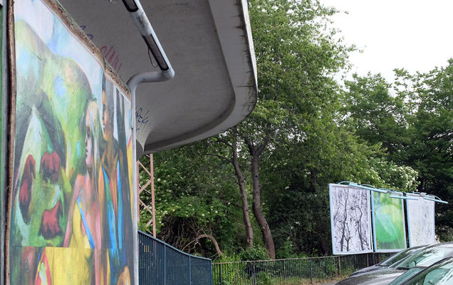 Waldeckstr. an der Ritterhaus Fußgängerbrücke | Annette Marks, Renate Löbbecke, Ulla Riedel, Marlene Mintert