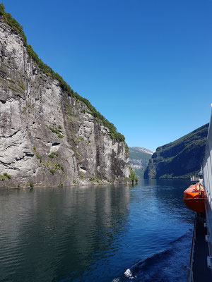 Einfahrt in den Geirangerfjord