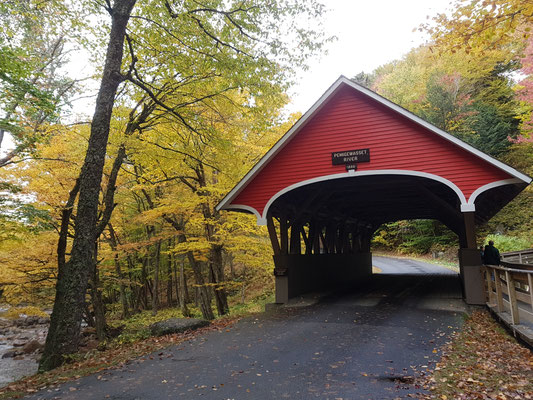 Eine der unzähligen covered bridges