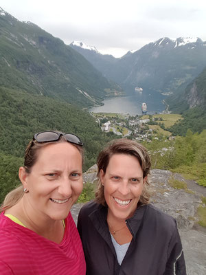 Geiranger von Flydalsjuvet aus