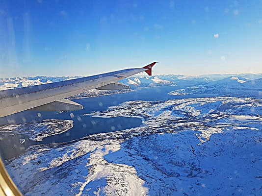 Anflug auf Tromsø