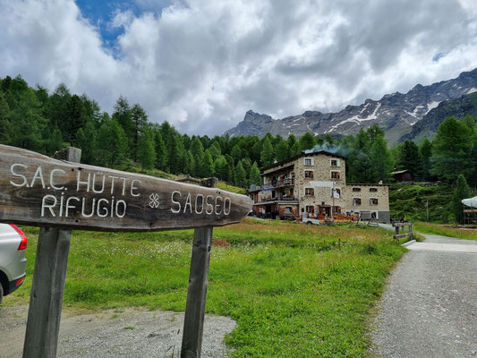 1. Zwischenziel erreicht - Rifugio Saoseo