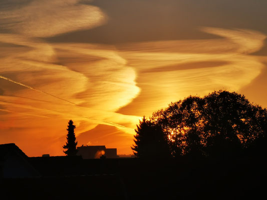 Sonnenaufgang in Graz. 