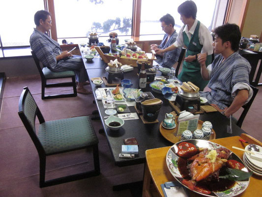 北川温泉にて