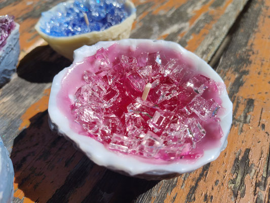 Kerze Geode