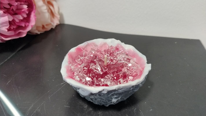 Kerze Geode