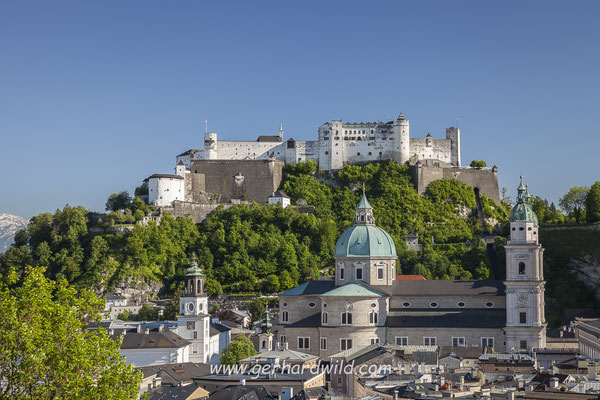 Salzburger Altstadt und Festung Hohensalzburg, Salzburg, Österreich